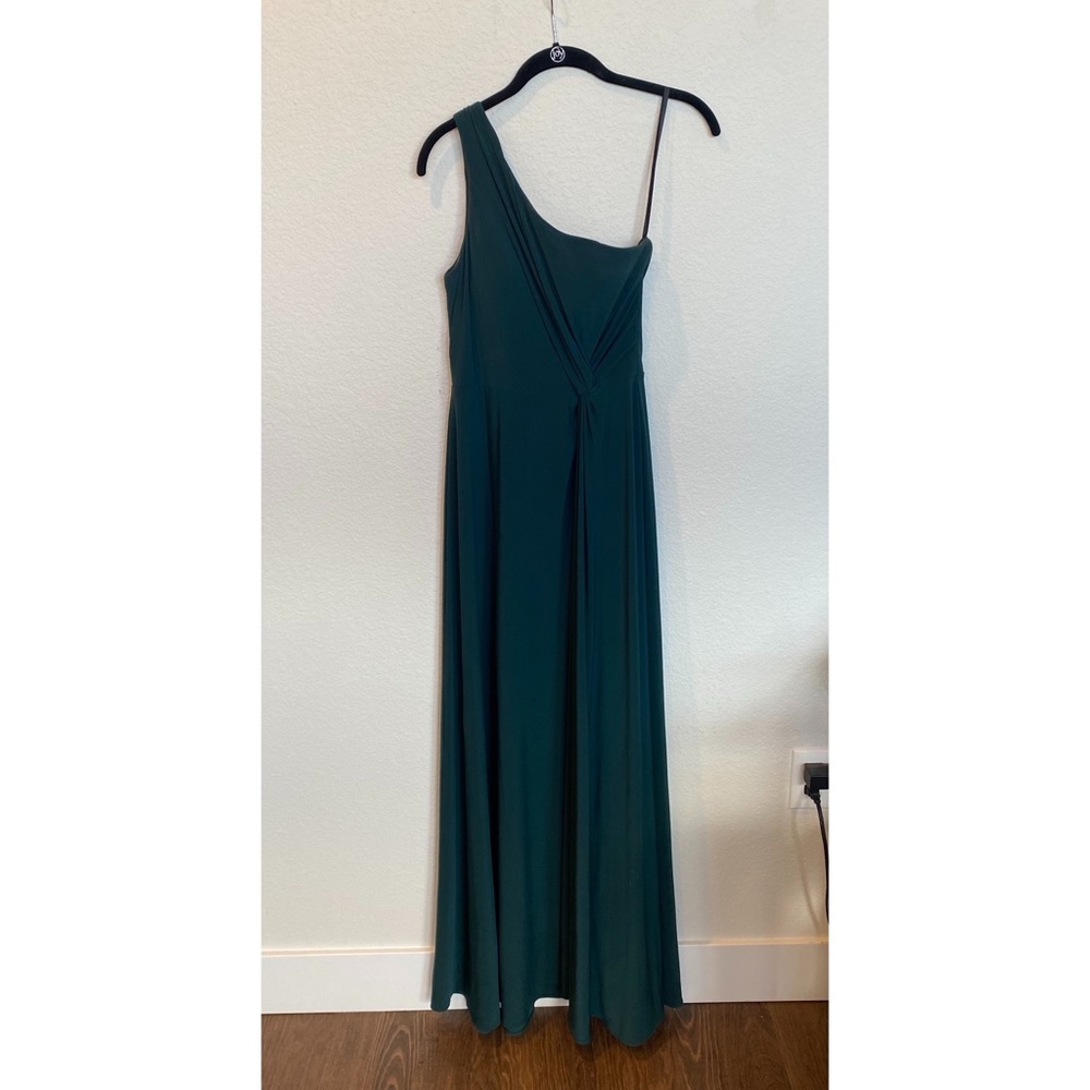 Emerald Green One Shoulder Dress